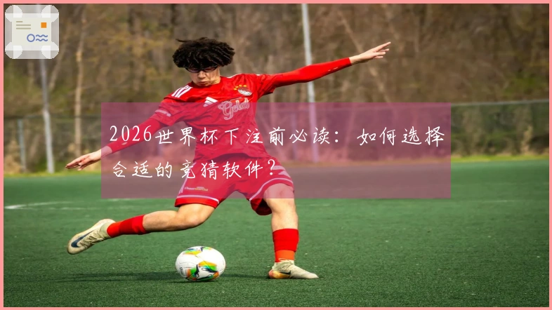 2026世界杯下注前必读：如何选择合适的竞猜软件？